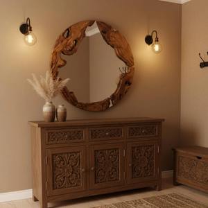 Espejo de Pared de Madera Elegante de la Mejor Calidad para Baño, Organización de Vestidores y Decoración del Hogar, Disponible para Precio de Exportación - Product Image 5