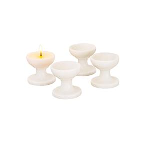 Porte-bougie en marbre blanc, forme ronde, design, disponible en plusieurs tailles pour la décoration intérieure - Product Image 2