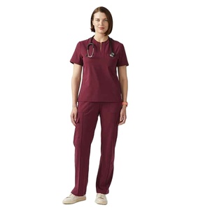 Delantal de Farmacéutico Antiarrugas con Tirantes Ajustables, Fácil Mantenimiento, Uniforme Profesional de Laboratorio y Hospitalario para Mujer - Product Image 4