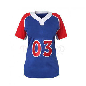 Último diseño personalizado Softball Jersey Venta al por mayor Softball Jersey ligero Softball Jersey - Product Image 6