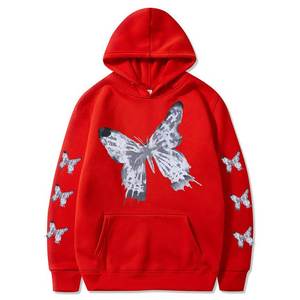 Sudadera con capucha para hombre y mujer, diseño personalizado OEM 100%, alta calidad, Color sólido, logotipo personalizado, ropa de calle - Product Image 3