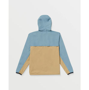 Veste de pluie à capuche personnalisée en softshell 100% polyester, imperméable, coupe-vent, respirante, avec fermeture éclair et motif imprimé pour hommes - Product Image 6