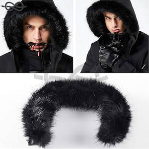 Parka cálida para hombre, chaqueta de esquí, abrigo de invierno acolchado resistente al agua, capucha de piel sintética extraíble, aislamiento duradero para clima frío - Product Image 5