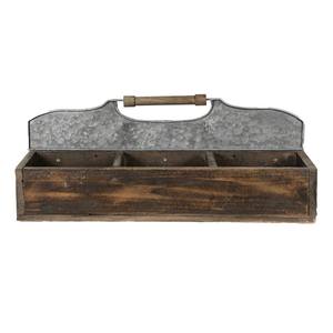 Plateau de service en bois marron de haute qualité avec poignées 27X18X12 cm Vaisselle de dernière conception pour un usage domestique pour la nourriture et le dîner - Product Image 5