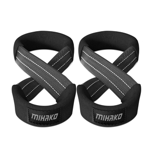 Correas de levantamiento de pesas personalizadas y muñequeras para levantamiento de pesas, muñequeras para gimnasio, muñequeras para levantamiento de pesas, agarre flexible, entrenamiento, unisex - Product Image 5