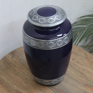 โกศใส่เถ้ากระดูกสำหรับมนุษย์หรือสัตว์เลี้ยงการออกแบบเชิงเส้นงานทำมือที่สวยงามจัดเก็บขี้เถ้าในระยะยาวพิมพ์ได้ตามต้องการ - Product Image 5