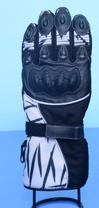 Gants de moto gants de protection motocross personnaliser gants en cuir véritable perforé - Product Image 5