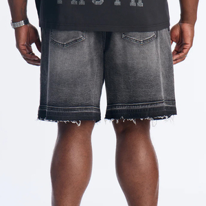 Pantalones Cortos de Mezclilla para Hombre, de Tela de Algodón, con Múltiples Bolsillos, Tejido Resistente, Transpirable y Ajustable, con Cierre de Botón para un Ajuste Relajado - Product Image 6