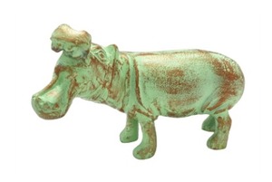 Estatua de aluminio de rinoceronte geométrico abstracto moderno personalizable Art Deco esculturas de interior decoración del hogar figurita de mesa - Product Image 3