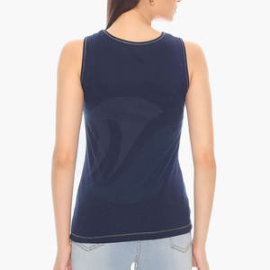 Camiseta sin mangas sostenible de último diseño para mujer, camiseta sin mangas de talla grande para mujer, camiseta sin mangas para mujer al por mayor - Product Image 2