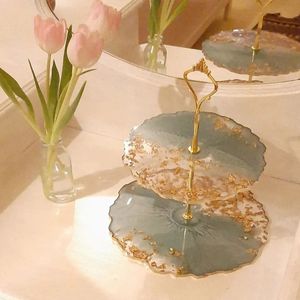 Handmade DIY 3-Tier round <b>Silicone</b> <b>Mold</b> for Fruit Tray Tea Tray and Table Epoxy Resin Arts GIVES RELATED DISPLAY - Product Image 1