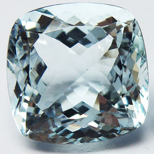 Cojín facetado de alta calidad corte aguamarina Natural IGI certificado exclusivo último diseño fabricante de piedras preciosas suministro al por mayor - Product Image 1
