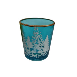 Portavelas de Vidrio Impreso del Mejor Proveedor, 8x10 cm, Colores Personalizables para Decoración del Hogar y Año Nuevo - Product Image 1