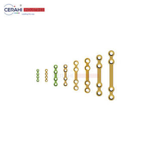 Jeu d'instruments orthognathiques en acier inoxydable vis et plaques autotaraudeuses et auto-perceuses 4 trous et 6 trous tailles 1.95mm et 2.3mm - Product Image 6