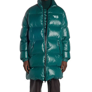 Veste longue bouffante OEM pour hommes Logo personnalisable Vêtements d'extérieur d'hiver pour les marques Veste bouffante longue pour hommes - Product Image 1