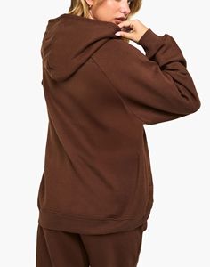 OEM qualité supérieure 100% coton sweats à capuche pour femmes hiver tenue décontracté lourd 480GSM personnalisé 3D bouffée imprimé avant écologique - Product Image 6