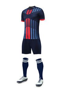 ชุดฟุตบอลขายส่งสำหรับทีมผู้ใหญ่ ผ้าทนทาน ระบายอากาศได้ดี แห้งเร็ว ชุดฟุตบอลและกางเกงขาสั้นแบบสั่งทำ - Product Image 6