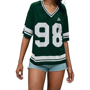 Nouvelle arrivée maillot de football américain surdimensionné de haute qualité respirant séchage rapide à manches courtes 100% polyester en gros - Product Image 4