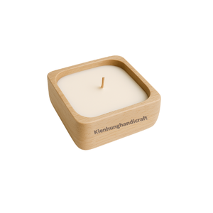 Bol à pâte rustique naturel bougeoir pour décoration intérieure bols carrés en bois pour bougies - Product Image 6