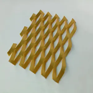 带框架的金色拉伸铝膨胀金属网