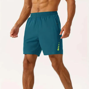 Personalizado hombres gimnasio Fitness verano Pantalones cortos Casual Playa nadar pantalones cortos cintura media diferente diseño impreso algodón poliéster Oem servicio - Product Image 1