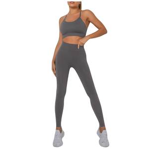 Mallas deportivas con estampado digital personalizado para mujer, ropa de Yoga de alta elasticidad con mangas cortas y pantalones cortos con logotipo en la cintura - Product Image 1