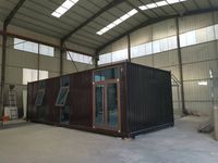 Maison modulaire préfabriquée de luxe, cabine portable contemporaine conçue pour les séjours en boutique et l'hôtellerie de plein air haut de gamme