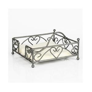 Nouvelle arrivée porte-serviettes en métal pour la décoration de table avec taille personnalisée plaqué argent forme carrée fil Design Caffey Home Used - Product Image 3