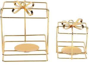 Dernière Arrivée de Haute Qualité À Faible QUANTITÉ MINIMALE DE COMMANDE 3 bras or Métal Bougeoir Maison De Luxe Décor D'or Fer Bougeoir - Product Image 4