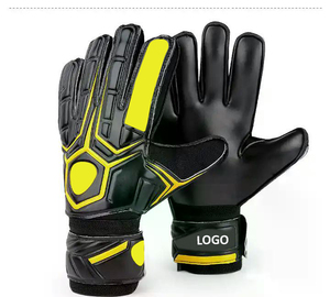 ถุงมือผู้รักษาประตูยางสีดำถุงมือยางสีดำถุงมือฟุตบอลแบบมืออาชีพ - Product Image 6