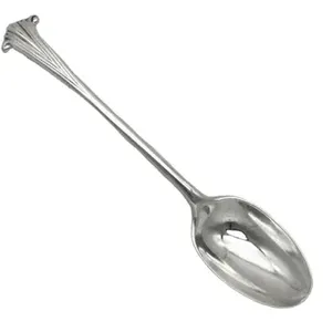 Cuillère de mariage en acier inoxydable pur à poignée de designer, parfaite pour les ustensiles de cuisine, les ustensiles de cuisine, les accessoires de vaisselle. - Product Image 1