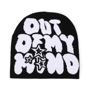 Gorro de Esquí Personalizado de Alta Calidad con Logotipo, Gorro de Punto Jacquard 100% Acrílico, Gorro de Calle sin Dobladillo, Gorro de Alta Calidad - Product Image 1