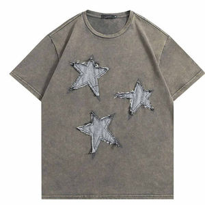 T-shirt décontracté pour homme en coton 100% délavé à l'acide, manches courtes, élégant, durable, confortable, de qualité supérieure, pour l'été - Product Image 6