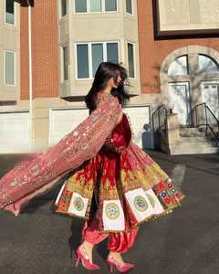 Vestidos bordados tradicionales afganos para mujer, vestido largo transpirable de alta calidad, el mejor traje de costura, venta al por mayor, diseño personalizado - Product Image 3