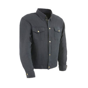 Veste en jean pour homme à prix raisonnable pour une utilisation en extérieur, décontractée et streetwear, veste en jean pour homme de couleur unie - Product Image 6