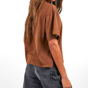 2025 nuevo diseño de gran tamaño para mujer, camisetas de gran tamaño con cuello redondo, camisetas de gran tamaño para mujer - Product Image 2