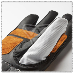 Guantes de Carreras de Medio Dedo Transpirables de Cuero para Ciclismo, Motociclismo, Bicicleta, para Verano, Casuales, Inspirados en el Esquí y Karting - Product Image 5