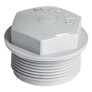 Nipple di serraggio tappo di serraggio metrico grigio chiaro - Product Image 1
