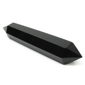 หินออบซิเดียนสีดำ ปลายแหลมขัดเงา สองด้าน สำหรับเสริมฮวงจุ้ย - Product Image 1