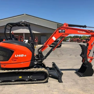 Mini-excavatrice hydraulique Kubota U48 5, excavatrice compacte sur chenilles avec moteur puissant et hautes performances pour les travaux de construction - Product Image 1