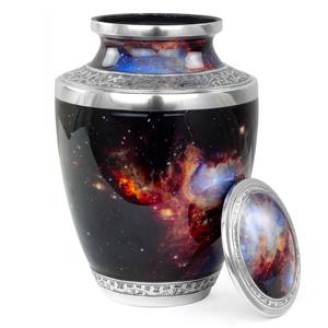 Commémoratifs de crémation Urnes en métal Conteneur d'inhumation Récipient commémoratif de crémation Pot de pot Urnes en métal Urnes funéraires Grande taille - Product Image 5
