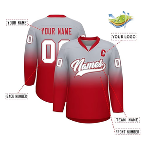 Uniformes de hockey en polyester respirant de haute qualité maillots d'équipe de nouvelle conception personnalisés pour vêtements de hockey sur glace - Product Image 1