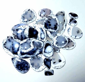Natural Dendritic <b>Opal</b> Loose Gemstone Wholesale Natural Dendritic <b>Opal</b> Cabochon Gemstone Beautiful Gemstone for Jewellery Making - Product Image 3