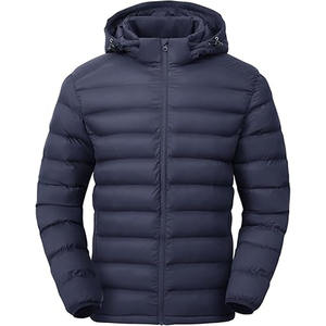 Veste matelassée pour homme, service OEM personnalisé en gros, logo personnalisé, veste d'hiver pour homme avec poche, veste à bulles pour homme - Product Image 2