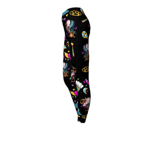 Noir en gros personnalisé marque Sublimation nouveau 2023 Design femme taille haute femmes Leggings Design avec 100% Polyester/coton - Product Image 2