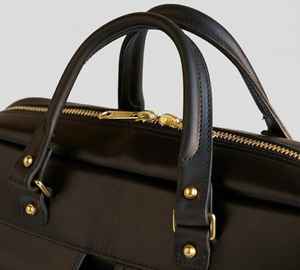 Sac à main pour ordinateur portable en cuir véritable noir pour homme, sac de messager vintage, sac de voyage d'affaires, sac de travail exécutif, 15 pouces - Product Image 2