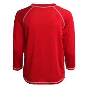 เสื้อรัดกล้ามเนื้อสำหรับกีฬาต่อสู้ ระบายอากาศได้ดี เป็นมิตรกับสิ่งแวดล้อม ป้องกันแบคทีเรีย สีแดง ไซส์ใหญ่ แขนครึ่งตัว ผลิตจากโพลีเอสเตอร์ผสมสแปนเด็กซ์ - Product Image 2