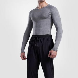 เสื้อยืดรัดรูปไร้รอยต่อสำหรับผู้ชายเสื้อยืดฟิตเนสเพาะกายฟิตเนสรัดรูปแห้งเร็ว - Product Image 4