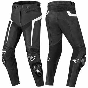 Pantalones de Motociclismo de Cuero Personalizados de Victory Company, Pantalones de Protección para Motociclistas con Deslizadores de Rodilla - Product Image 2