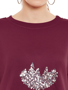 Venta al por mayor de las mujeres de invierno Sudadera de cuello redondo 100% algodón ecológico transpirable logotipo personalizado más vendidos - Product Image 5